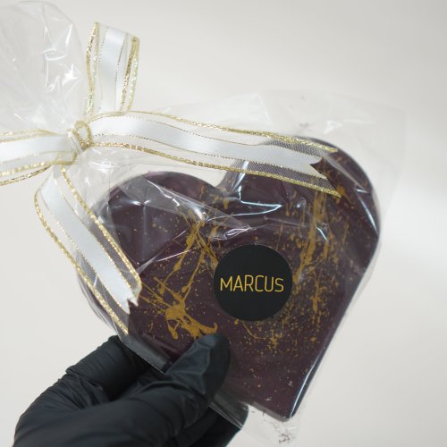 velké ČOKOLÁDOVÉ SRDCE & Lyofilizovaný rybíz