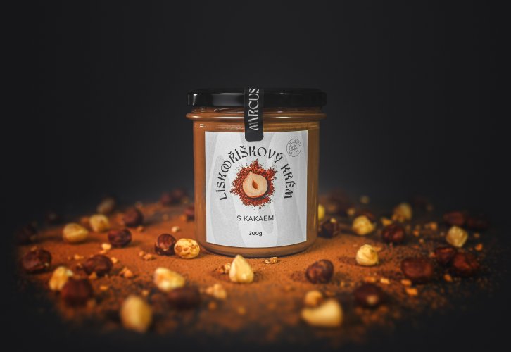 LÍSKOOŘÍŠKOVÝ krém 77% s BIO kakaem 300g