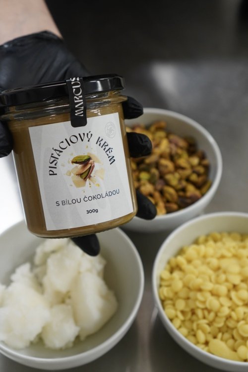 PISTÁCIOVÝ krém 61% s bílou čokoládou 300g