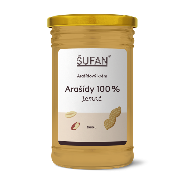 Arašídové máslo jemné 1000g - ŠUFAN