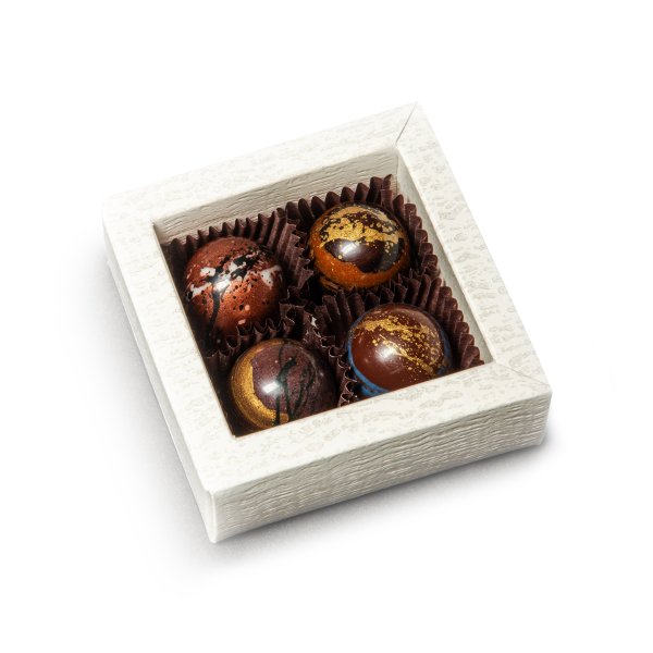 Kolekce 4 pralinek HOŘKÁ ČOKOLÁDA