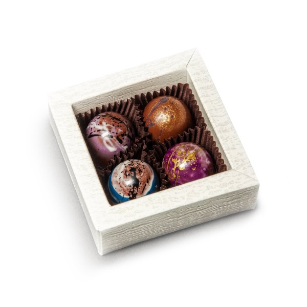 Kolekce 4 pralinek MLÉČNÁ ČOKOLÁDA