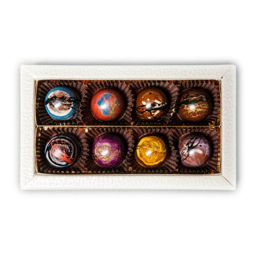 Kolekce 8 pralinek MLÉČNÁ ČOKOLÁDA