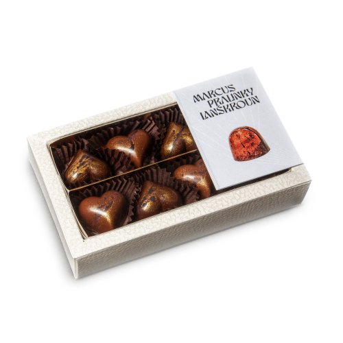 Kolekce 8 srdíček SLANÝ KARAMEL