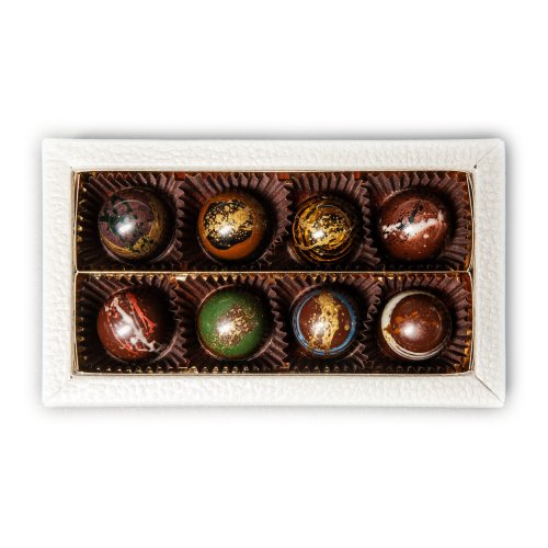 Kolekce 8 pralinek HOŘKÁ ČOKOLÁDA