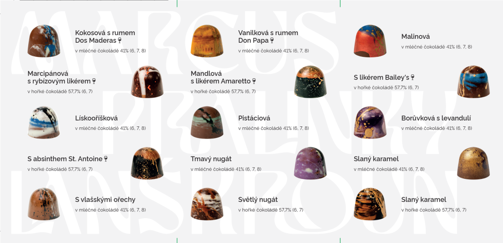 Kolekce 8 pralinek NUGÁT