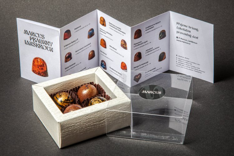 Kolekce 4 pralinek SLANÝ KARAMEL