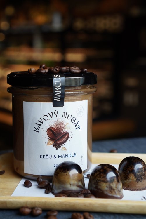 KÁVOVÝ NUGÁT - kešu & mandle s kávou 300g
