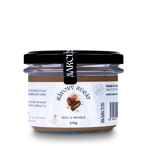 KÁVOVÝ NUGÁT - kešu & mandle s kávou 170g