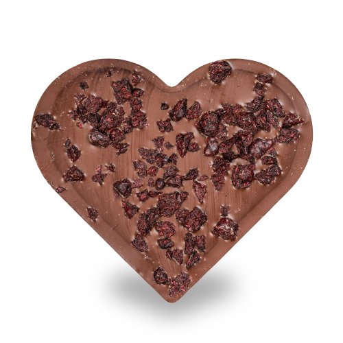 ČOKOLÁDOVÉ SRDCE & Lyofilizovaný rybíz