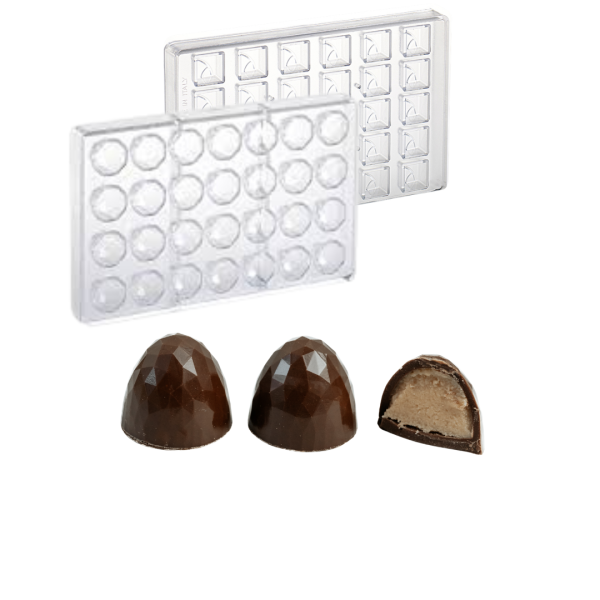 FORMA NA PRALINKY DIAMANT - polykarbonátová (24ks)